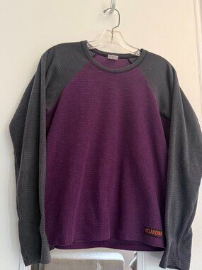 Melanzana Women's Micro Grid Crewneck